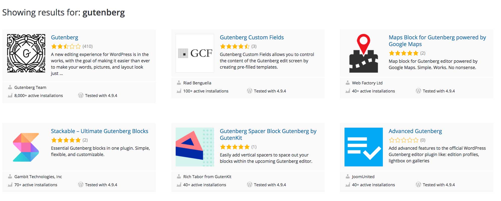 Gutenberg block add-ons in the plugins repo